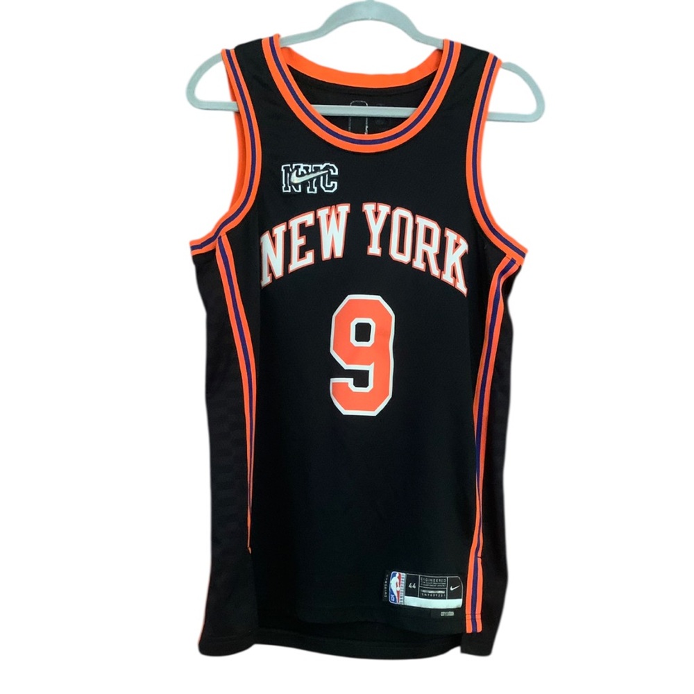 Nike New York Knicks RJ
Barrett Black 75th Anniversary 
Jersey Mens Sz M